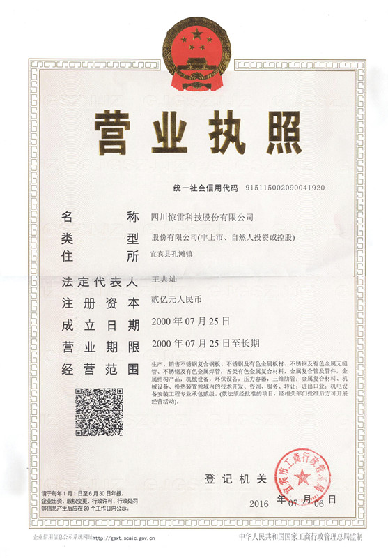 Register certificate